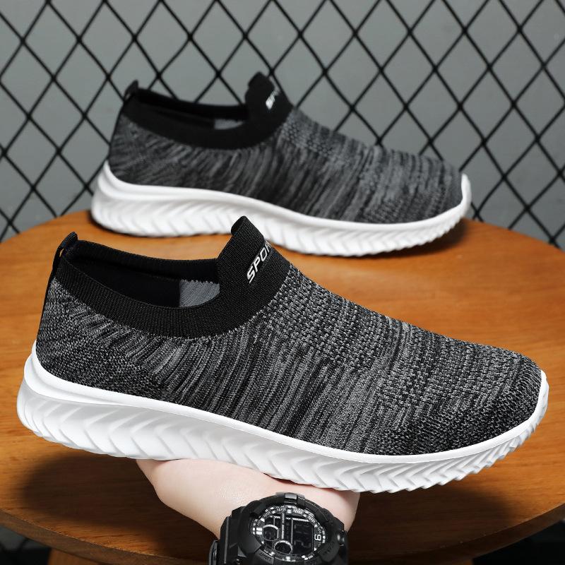 Men Vulcanize Shoes Mesh Men Shoes Lightweight Comfortable Men's Sneakers  Autumn Fashion Slip On Flats Shoes Male Loafers