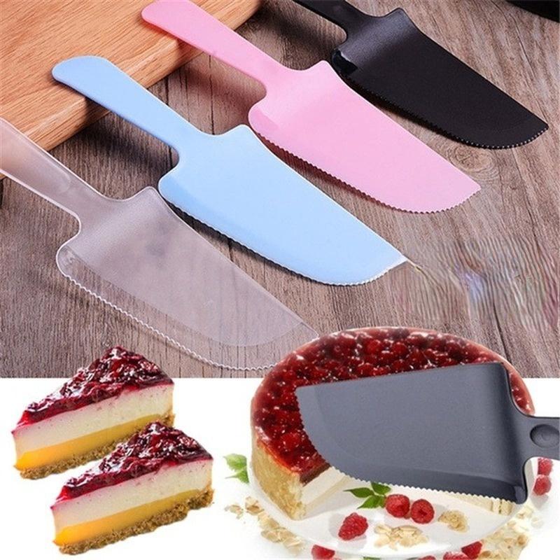10Pcs Disposable Plastic Birthday Cake Knife Food Grade Safe Kitchen Tools