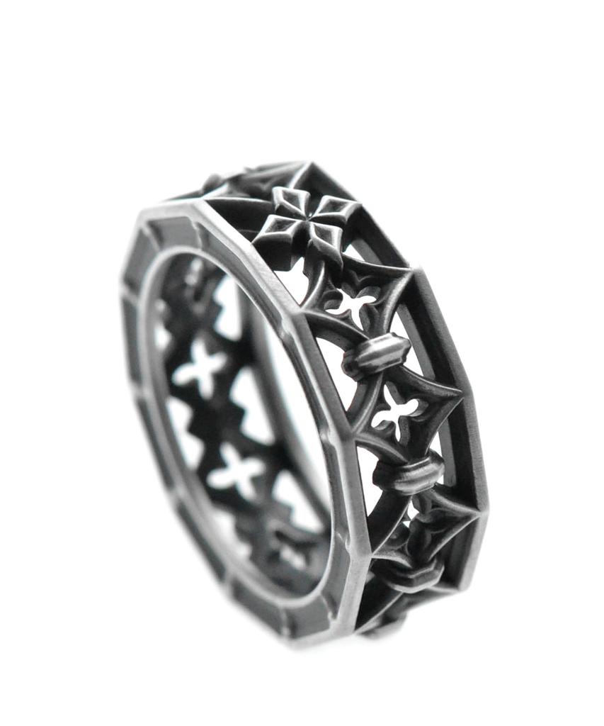 Vivus Ventana Bold Antique Silver Ring