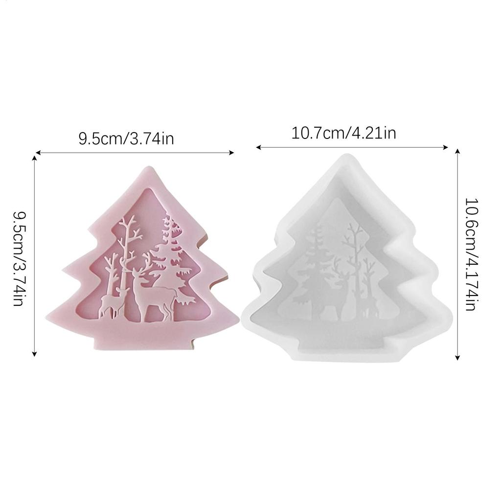 Christmas Silicone Molds For Candles Non-Stick Soft Mould Silicone Christmas Molds For Child Home Decor Holiday Festival
