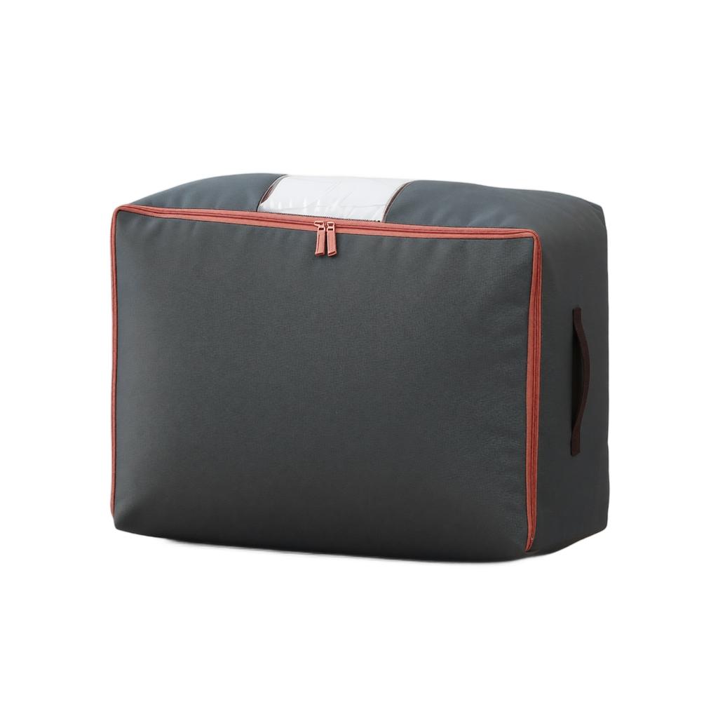 Cloth Storage Bag with Clear Window, Zippered Storage Bags with Handle, for Clothes Travel and Home Organization