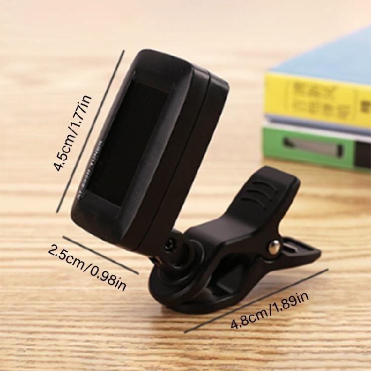 High Accuracy Clip On Tuner for Acoustic Instruments With Easy Read LCD and Fast Calibration Technology