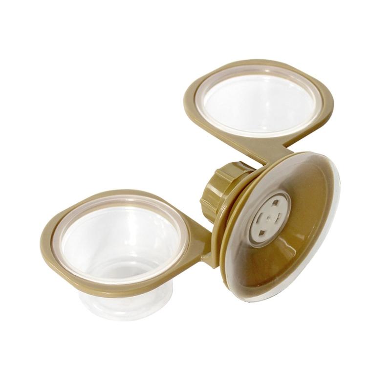 Reptile Water Dish Food Bowl Suction Cup Feeder Bowl Worm Anti-Escape Suitable for Gecko Tree for Frog Lizard Bearded Dr