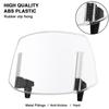 AQIMY Universal Windscreen ABS Plastic Windshield Extension Adjustable 4 Tier Windshield Transparent