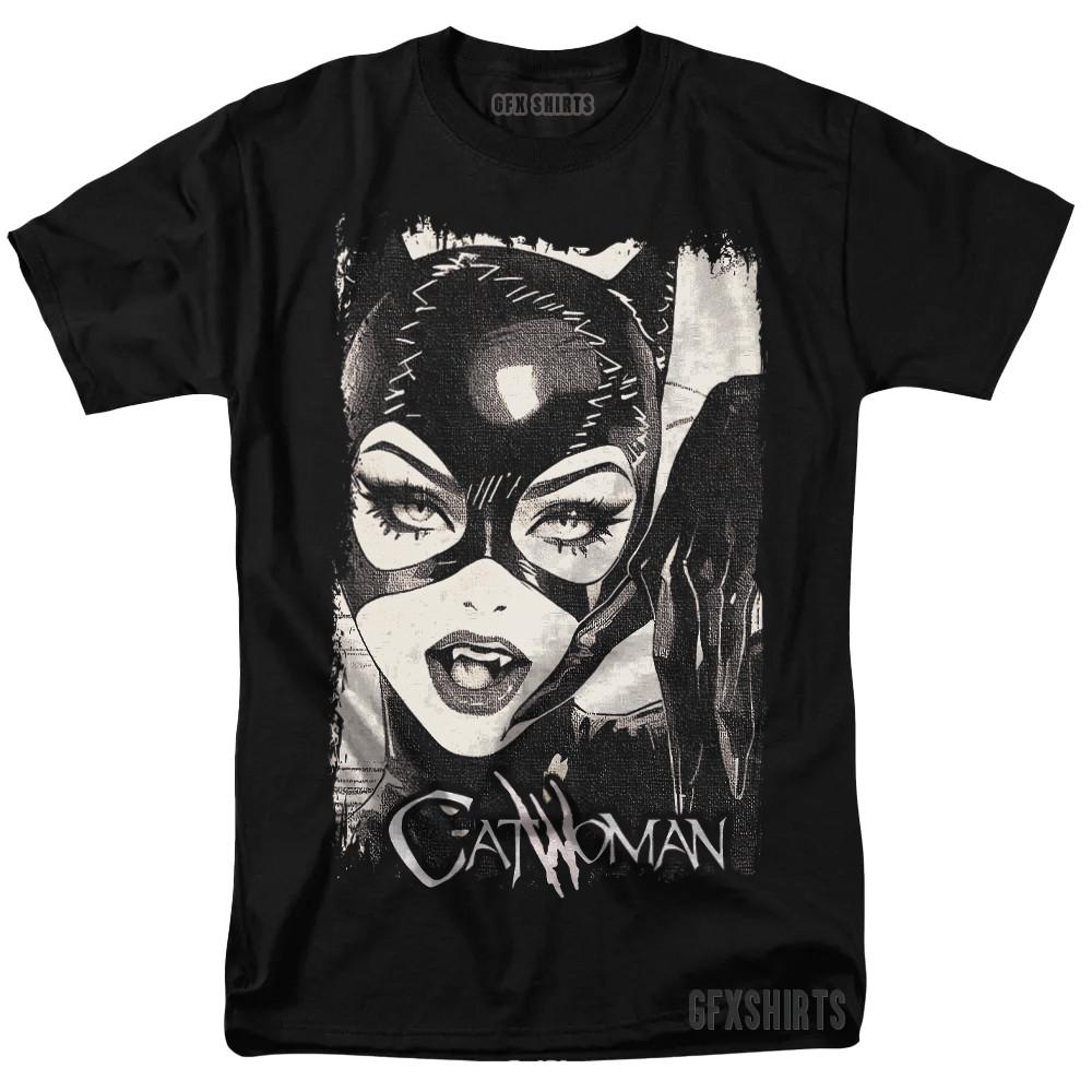 Catwoman Shirt DC Batman Returns Michelle Pfeiffer Poster Graphic Design TShirt Unisex T-Shirt XXXXL