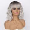 14 Inch Pastel Synthetic Short Wig With Bangs Shoulder Length Wavy Costume Natural Colorful Premium Cosplay For Girls Women