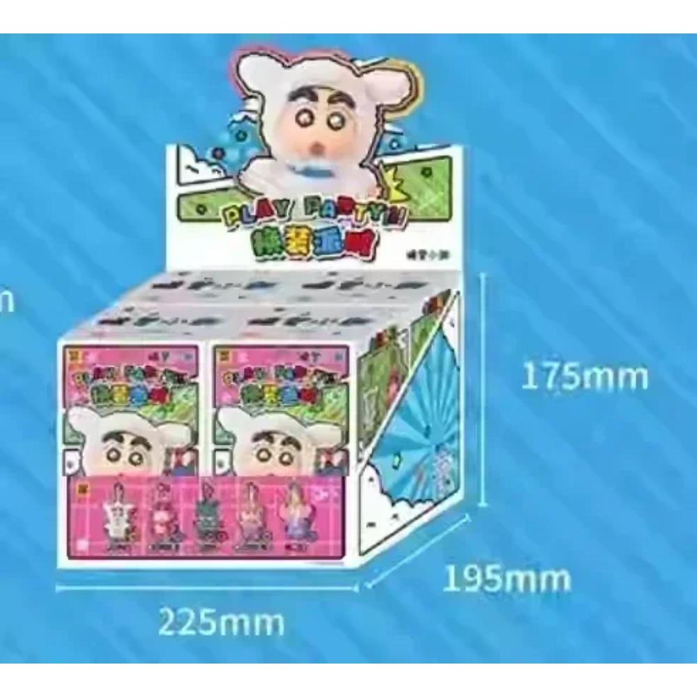 TOPTOY Crayon Shin-Chan Sürpriz Kutu Kostüm Partisi Serisi Vinil Bebek Anime Aksiyon Figürü Gizemli Kutu Koleksiyon Model Oyuncak Hediye
