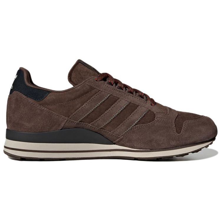 adidas Originals ZX 500 Nylon Suede Leather Sports Durable Low-Top Lifestyle Shoes Unisex Sneakers Dark-Brown GX9503