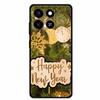 Christmas Cover For ZTE Blade A35 A55 Case Black Silicone Cases for ZTE Blade A55 Cartoon Santa Claus Christmas Tree Back Cover