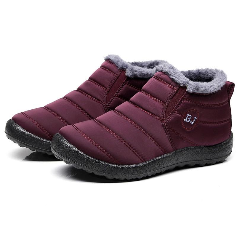 Snow Warm Boots Men Outdoor Sneakers Winter Men's Slip On Man Shoes Unisex Ankle Boots Waterproof Men's Work Shoes Footwear