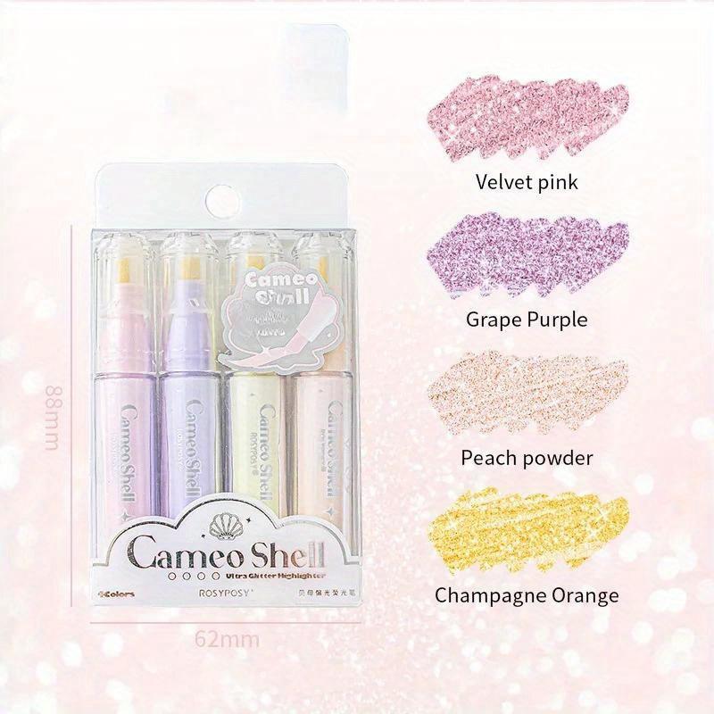 

4 шт. милые блестящие маркеры, маркеры для маркеров, маркеры для рисования, маркеры для граффити, флуоресцентные маркеры для рисования пастелью, художественные маркеры жемчужный