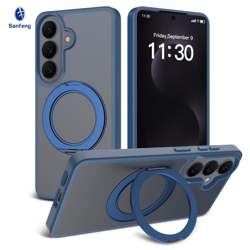 Factory Applicable S26 Series Rotary Bracket Phone Case S25 Magnetic Matte Pc+tpu Drop Resistance Protective Cover