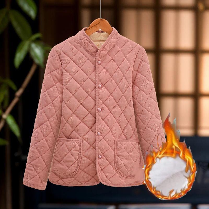 Autumn and Winter Cotton-padded Clothes, Cotton-padded Clothes, Plus Velvet, Casual Thickened Warm Jackets