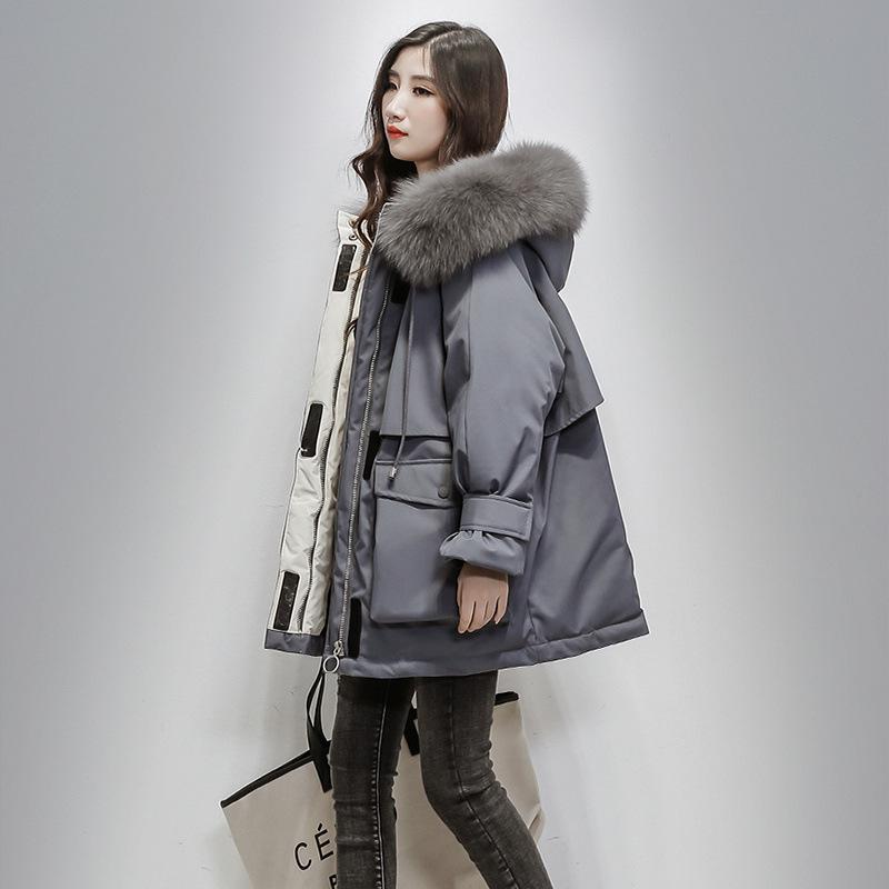 Women's Winter Down Cotton Padded Jacket - Hong Kong & Korean Style, Dongdaemun Inspired, Loose Fit, Ideal for Students