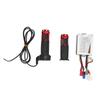 48V 500W Brushed Controller and Red Crystal Long Line Throttle Twist Grip Set for Electric Bikes