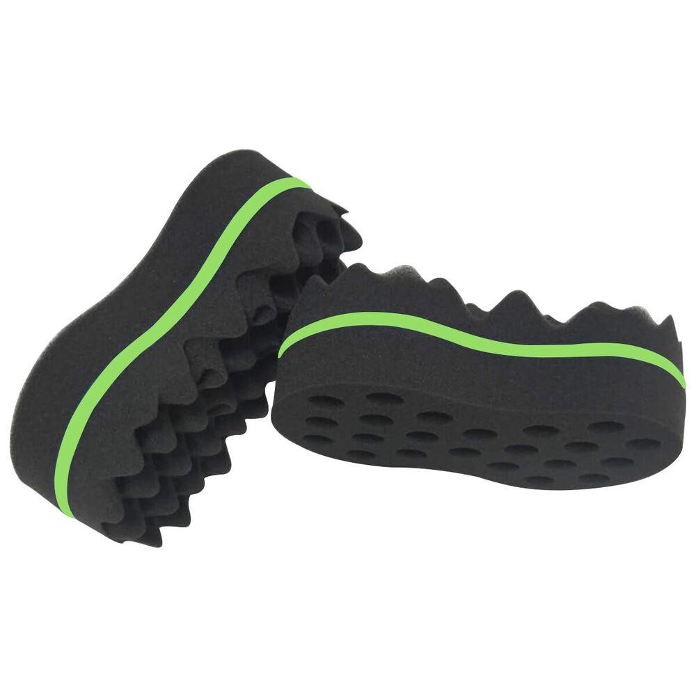 Oval Barber Locking Hair Brush Afro Curl Wave Multi-holes Double Sided Sponge