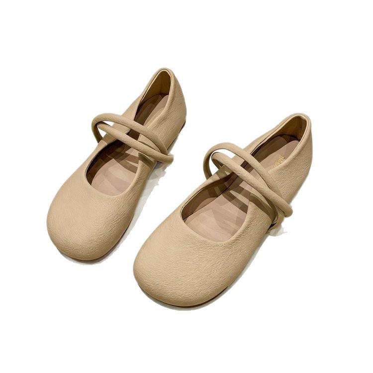Soft-soled evening breeze gentle Mary Jane shoes women's autumn 2025 new retro shallow mouth single shoes versatile lazy Doudou shoes