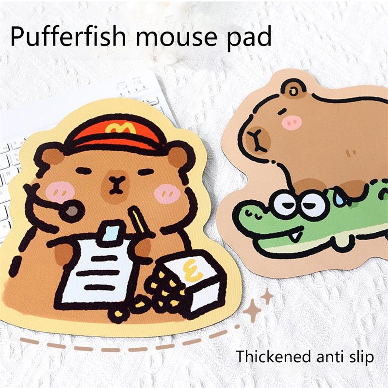 Cartoon Niedliches Capybara Mauspad Computer Schreibtischmatten Kreatives Tastaturpad Gaming Tischmatte Büro Schreibtisch Lustige Dekoration Zubehör
