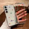 Transparent Clear Couple Heart Love Phone Case For Samsung Galaxy A56 A16 A26 A36 A13 A07 A17 Non-Yellowing Cover Silicone Back