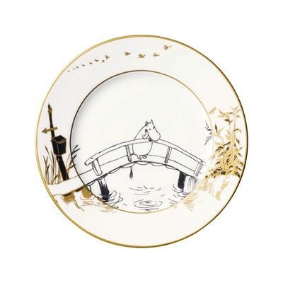 Assiette Noritake Moomin Moominvalley Comet 1 pièce en porcelaine blanche 18,5 cm TG97215/N-090L