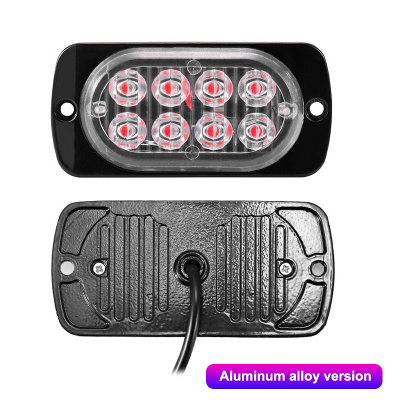 12V-24V Fog Lights LED Work Light Flood Light Off-Road Car External Lights White 8 SMD LED Indicator Light Tail Rear Lamps