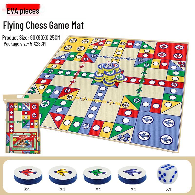 Huaying Foldable Double-Sided Kids  Non-Slip Waterproof Crawling Mat with Free Shipping