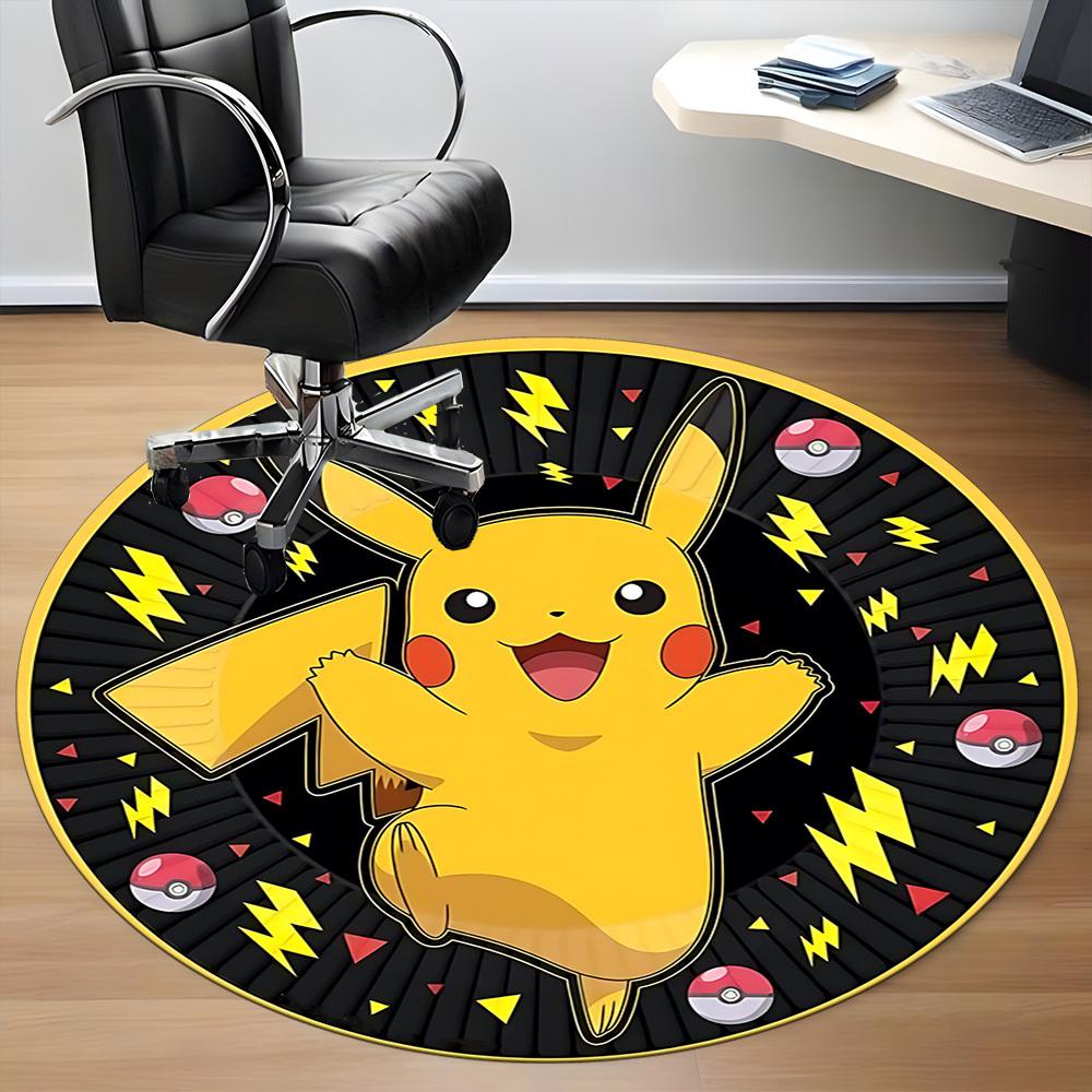 1pc , PokémonChair Carpet for Office, Non-slip, Soft and Durable Office Rug for Interior Decoration, Perfect for Office yy250925097