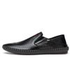 Men's Spring Autumn New 2024 Leather Loafers Slip-on Soft Casual Shoes Comfortable Drive Flats White Breathable Shoes