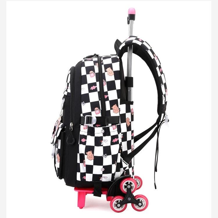 School Bag Roller Student Backpack 6 Wheels (31*16*46CM)ZRY5156