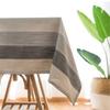 Customizable Linen Cotton Striated Tablecloth,Nordic Rectangular Table Cover,for Kitchen Dinning Tabletop,Coffee Table Decor