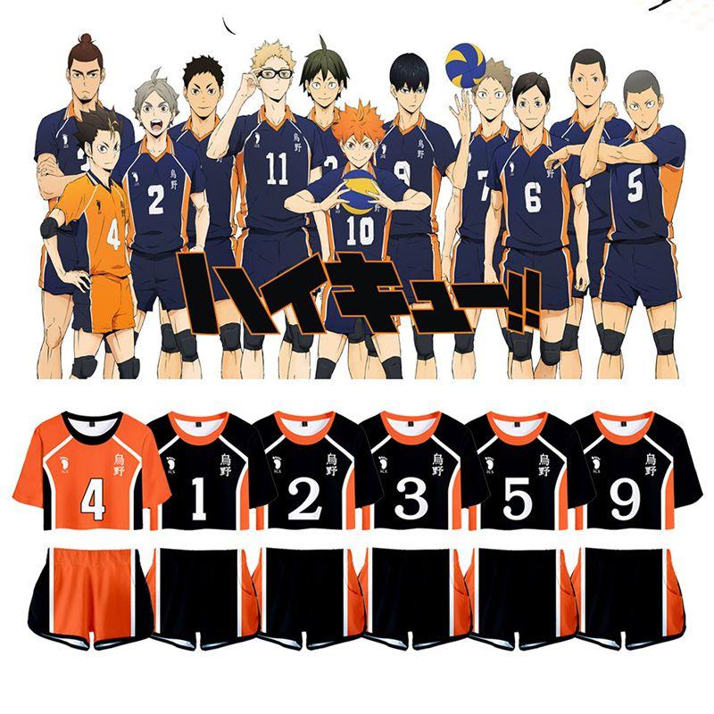 Vibrant Haikyuu Karasuno Nekoma High School 3d Printed Women Costume Comfortable Short Sleeve Tshirt And Shorts