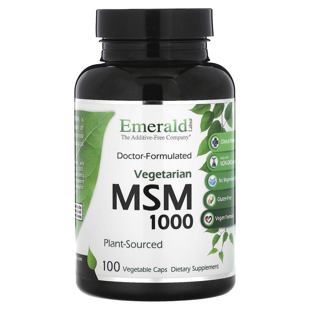 MSM 1000, 100 Veggie Capsules (1,000Mg Per Capsule)