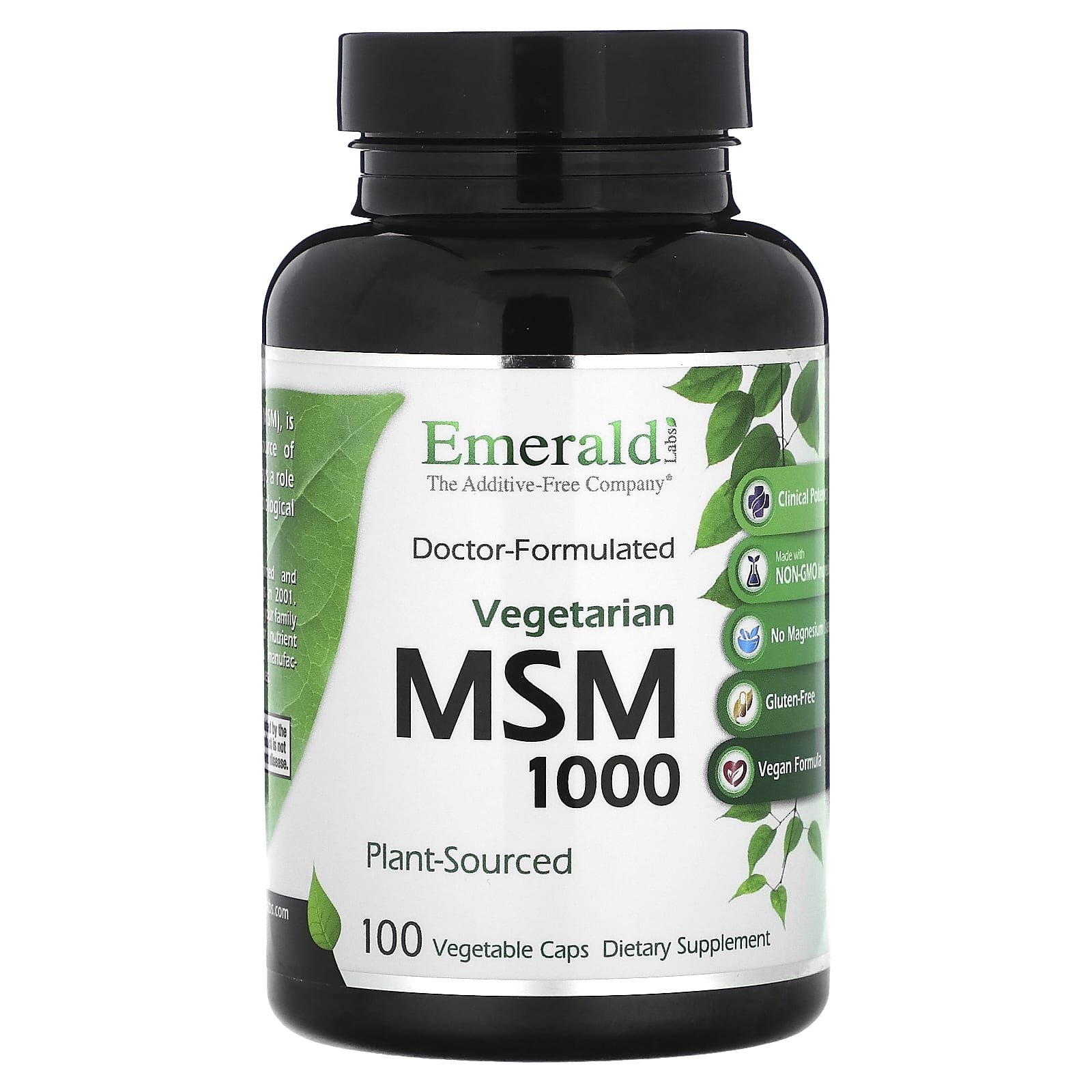 

MSM 1000, 100 Veggie Capsules (1,000Mg per capsule)