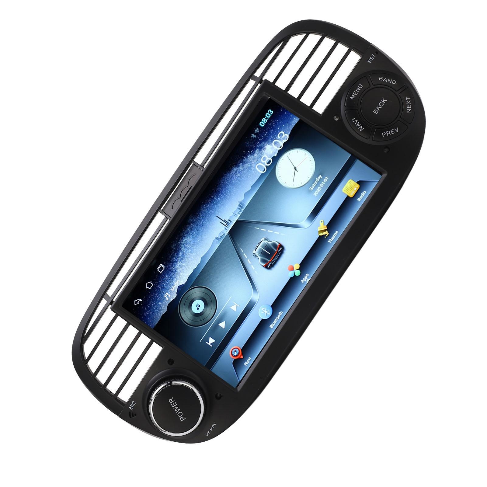 

7-дюймовый автомобильный стерео HD сенсорный экран беспроводной Carplay GPS-навигатор замена для FIAT 500 2007