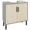 Under Sink Cabinet, Bathroom Vanity Unit, Storage Cupboard with Double Doors and Storage Shelves, 60x30x60cm, Natural