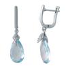 Stříbrné náušnice s přírodním topazem 11.013ct (2042679)