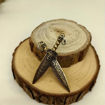 Bronz Sabie Mică Mărgele pandantiv EDC DIY Paracord Brățări țesute Snur Pandantive Accesorii Agățătoare pentru scule de exterior