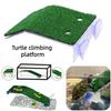 Realistic Grass Turtle Sunning Platform Abs Material Fish Tank Accessories