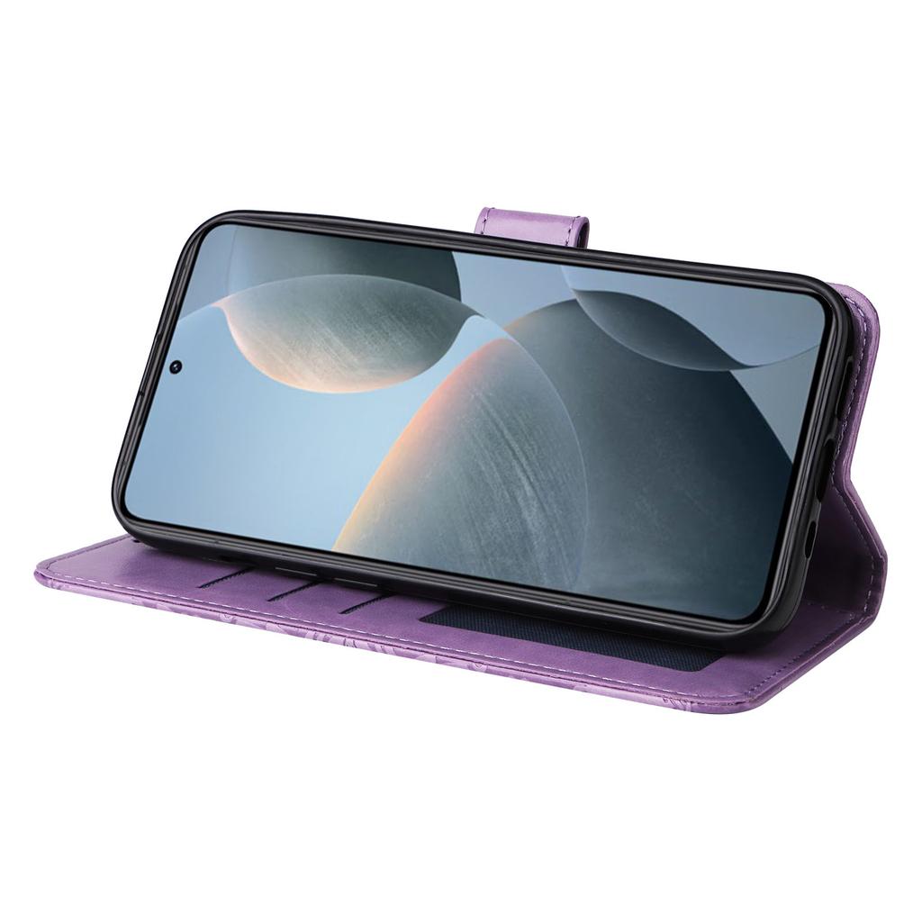 For Xiaomi 14T Case Sunflower Imprint Leather Wallet Phone Cover