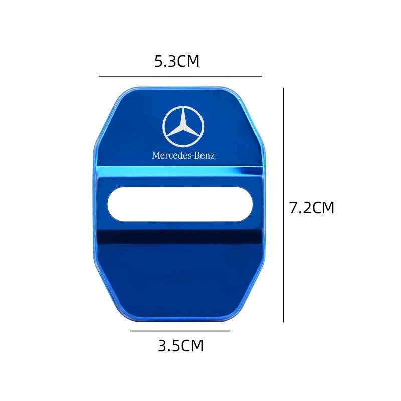 AXX2   4pcs For Mercedes Benz MB AMG E300 W203 W204 W108 W126 W168 W169 W176 W177 W205 W212 W213 Car Buckle Door Lock Cover styling