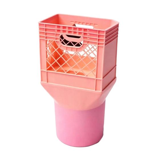 Square Cup Holder Expander for Car, Milk Crate Cup Holder, Anti-Slip Large Drink Stabilizer, Universal Vehicle Spill Proof Organizer for Truck SUV