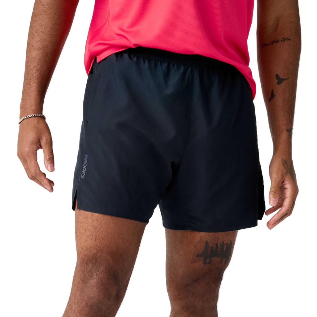 Brooks Dash Solid Lightweight Breathable Two-In-One Running Shorts Men Shorts 211584-001