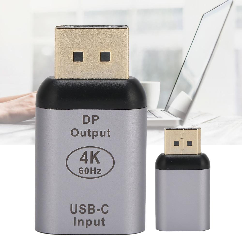 Plug and Play Type C Female to DP Male Adapter Video Converter for Windows/Android/OS X