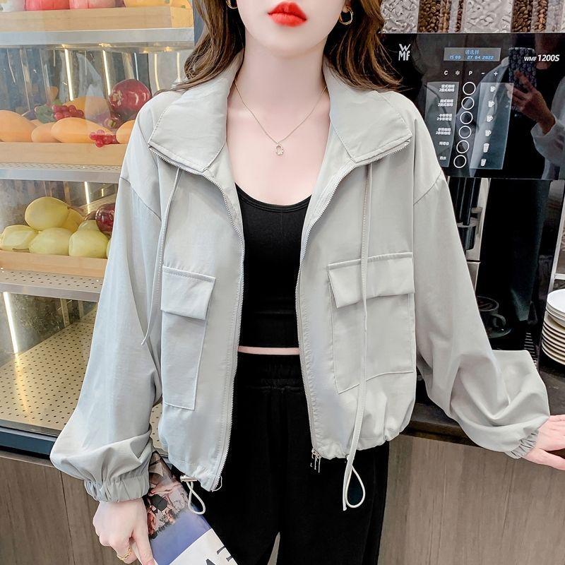 Women's Petite Versatile Casual Windbreaker Jacket - Spring/Autumn 2025 Collection