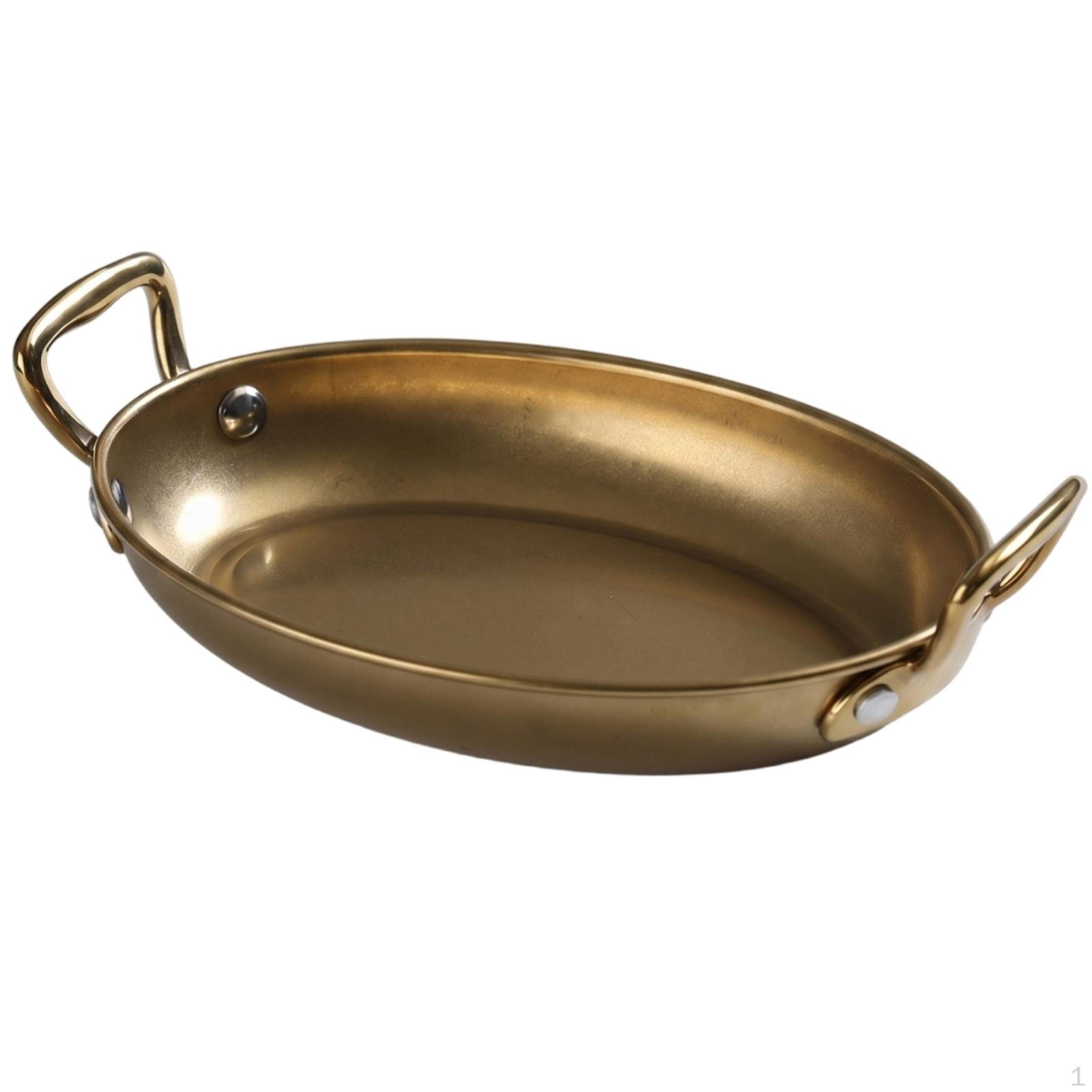 Oval Serving Tray Builtin Handles Platter Raised rims 24x18cm