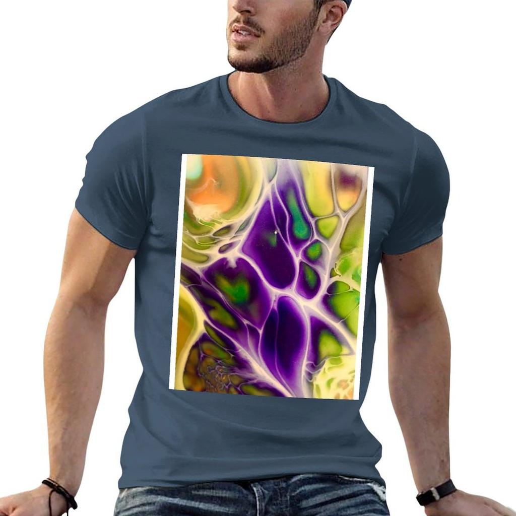 Purple Lightning Tshirt Cotton T Shirts Man 100 T Shirts For Man Slim Fit T Shirt Man Cotton Tshirt