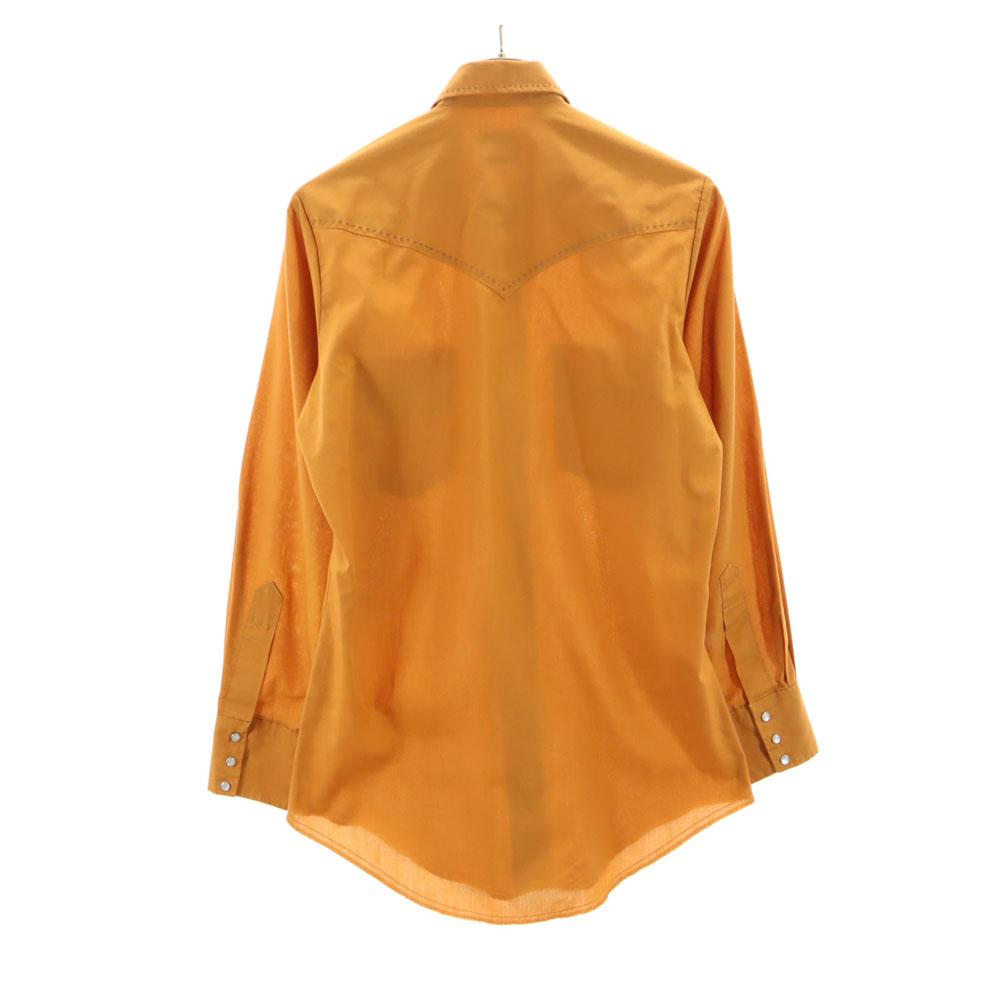 TUP BRAND 70s vintage Long sleeve Western shirt Camel Men's Used