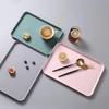 2024 Exquisite Nordic Multi-Function Rectangular Plastic Serving Tray Kitchen Organizer Home Kitchen Fruit Dessert Trayfor Plastic kitchen organizer