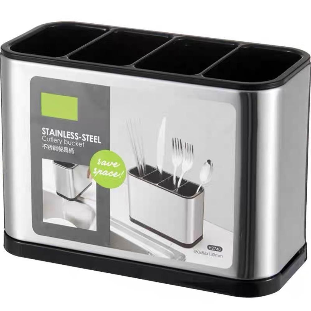 Large Capacity Kitchen Utensil Holder Multifunctional Spoon Fork Chopstick Holder