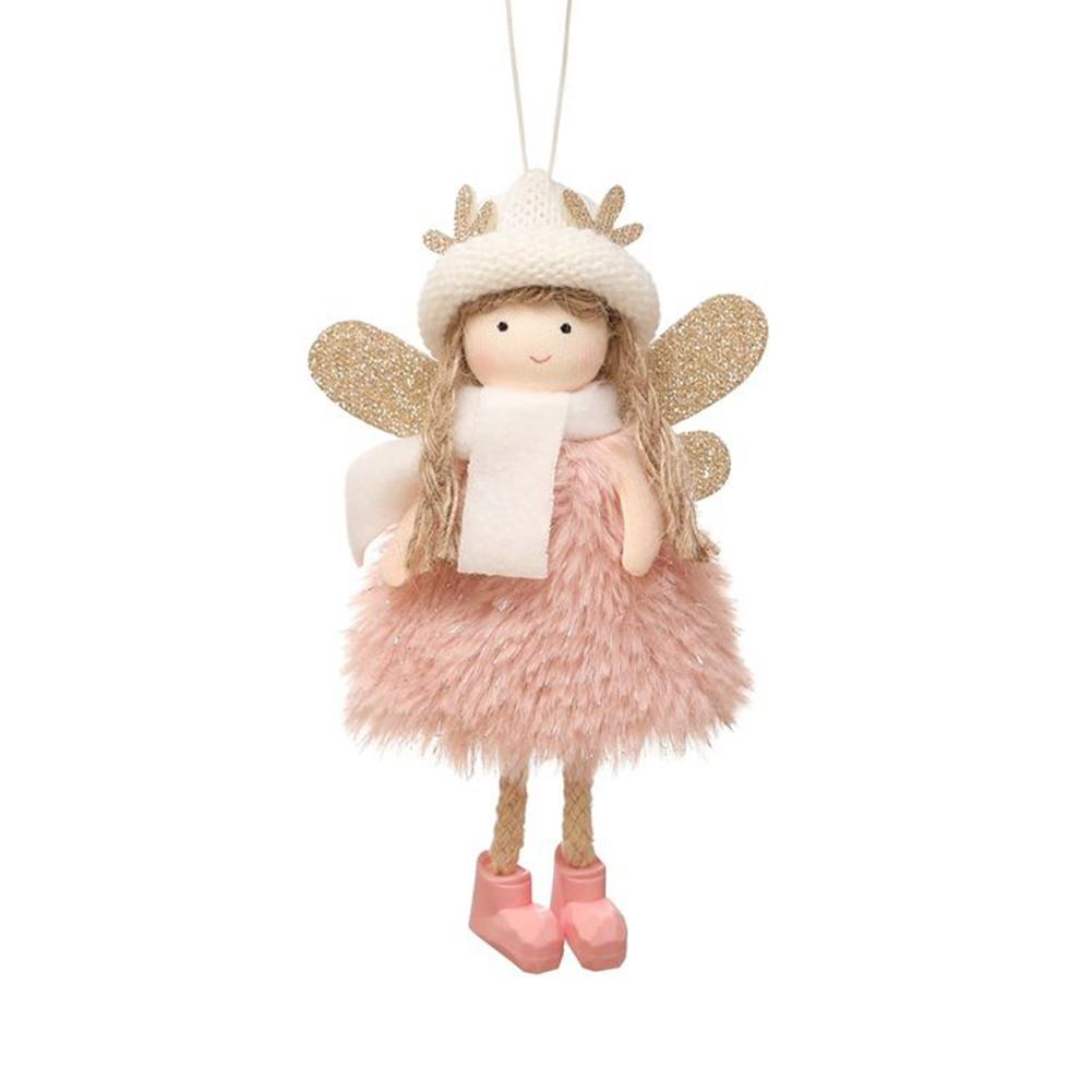 Festive Christmas Angel Plush Doll Pendant for Delightful Atmosphere